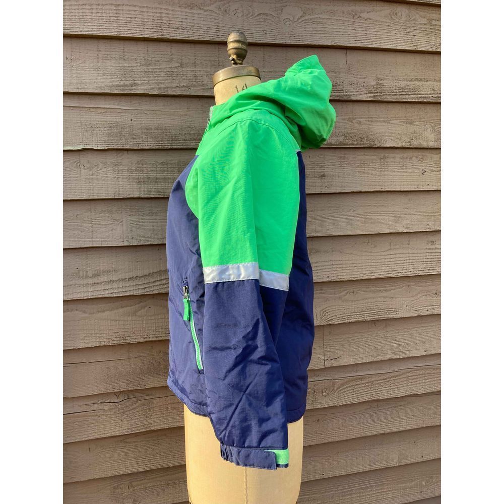 Hanna Andersson Kids Blue & Green fleece lined jacket Sz 150 / 12 NWT